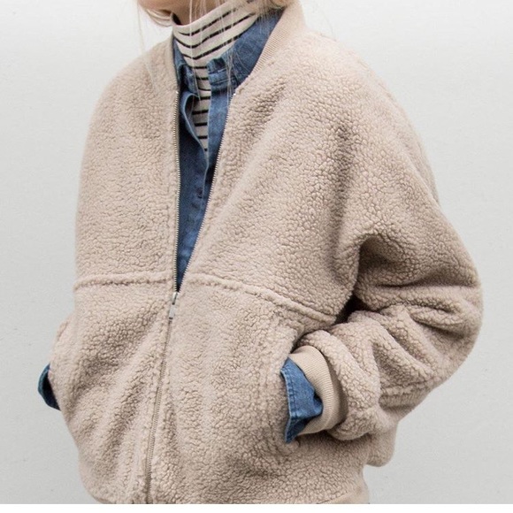 oak+fort Jackets & Blazers - Oak + Fort the New Sherpa jacket 1945